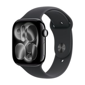 Watch Apple Watch Series 11 (2025) GPS 46mm Jet Black Aluminium Case with Black Sport Band M/L - Black    