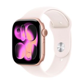   Watch Apple Watch Series 11 (2025) GPS 46mm Rose Gold Aluminium Case with Light Blush Sport Band S/M (Rózsaszín) MEV74MP/A