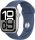 Apple Watch Series 10 GPS 42mm (Ezüst, kék gumi pánt) MWWA3