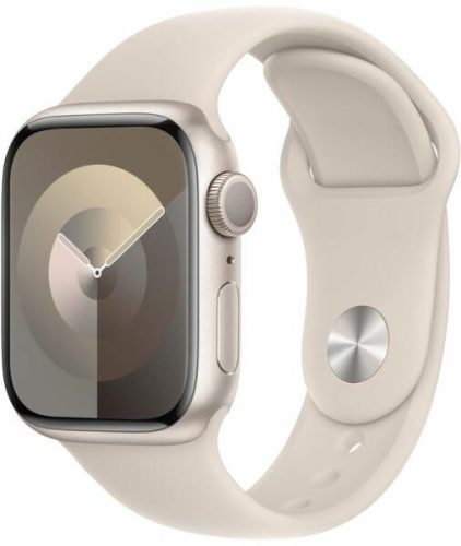 Apple Watch Series 9 41mm (Csillagfény, gumi pánt) MR8V3