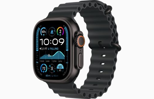 Apple Watch Ultra 2 GPS + Cellular 49mm (fekete titántok, fekete óceán pánt) MX4P3