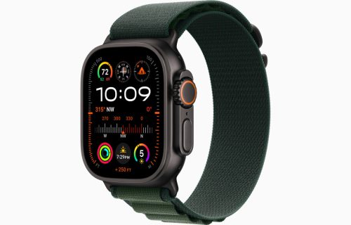 Apple Watch Ultra 2 GPS + Cellular 49mm (fekete titántok, sötétzöld alpesi pánt) MX4T3